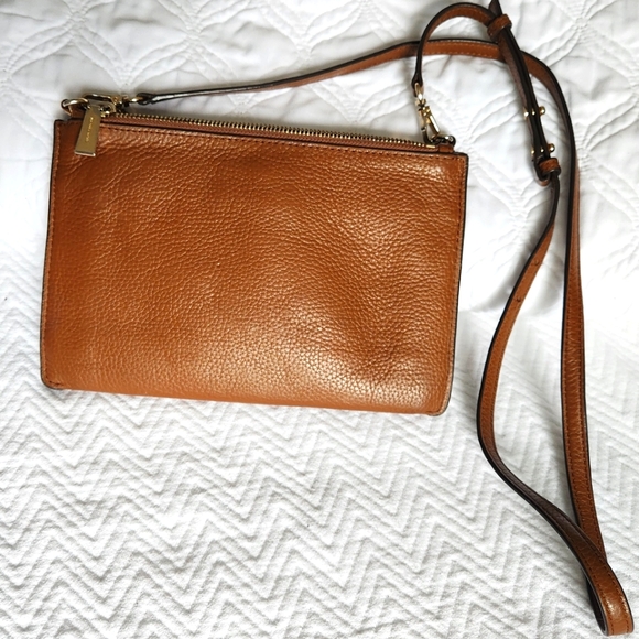 Michael Kors Tan Leather Crossbody Bag - Picture 2 of 9